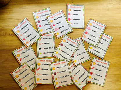 Build A Pizza - Printable File - Kids Activities