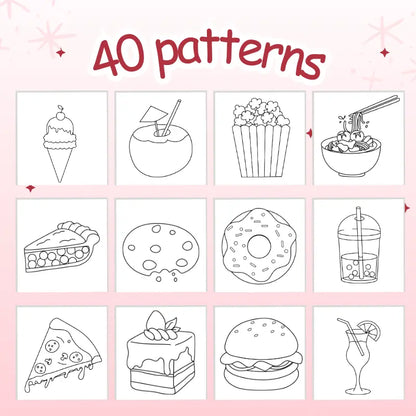 Food & Drink Printable Coloring Pages