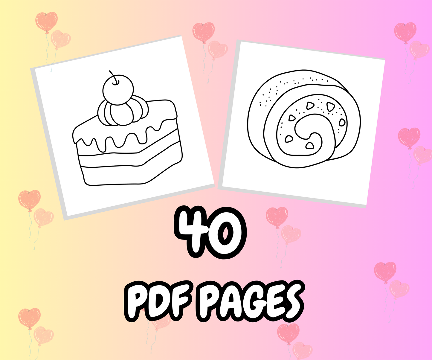 Food & Drink Printable Coloring Pages