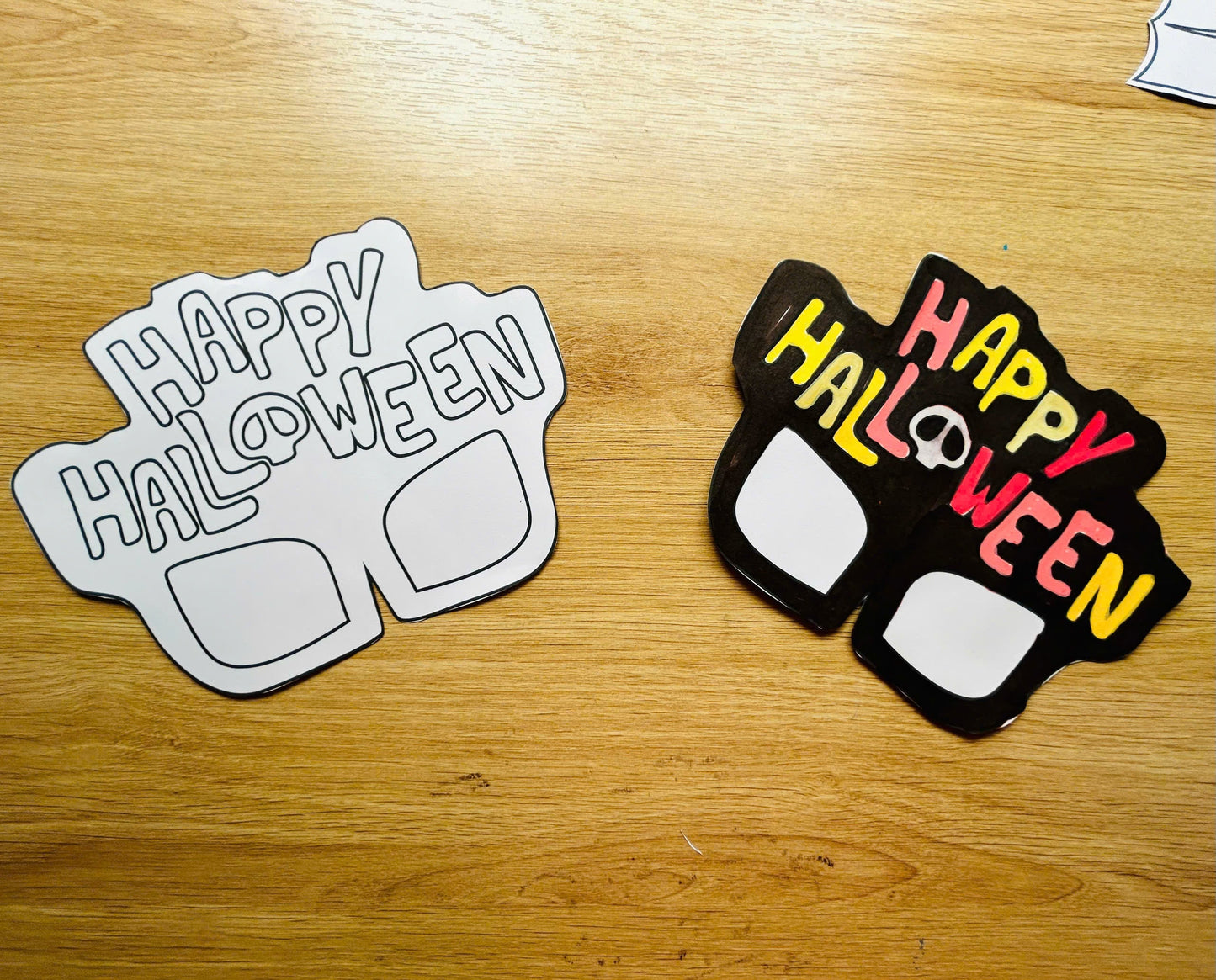 Halloween Masks - Printable File - Kids Activities