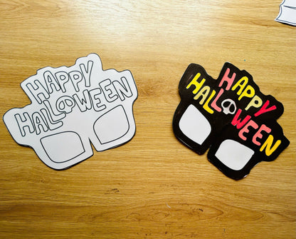 Halloween Masks - Printable File - Kids Activities