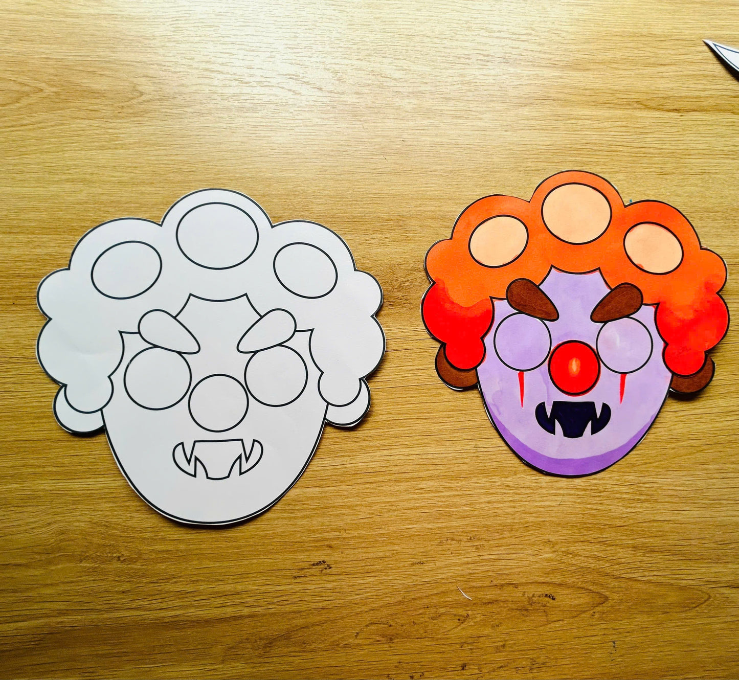 Halloween Masks - Printable File - Kids Activities