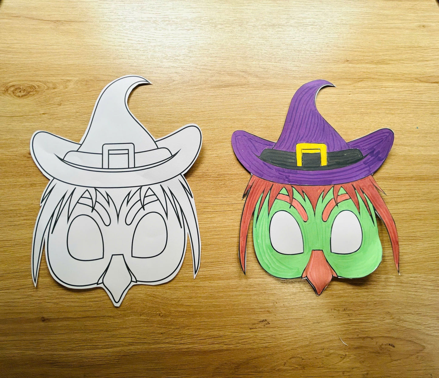 Halloween Masks - Printable File - Kids Activities
