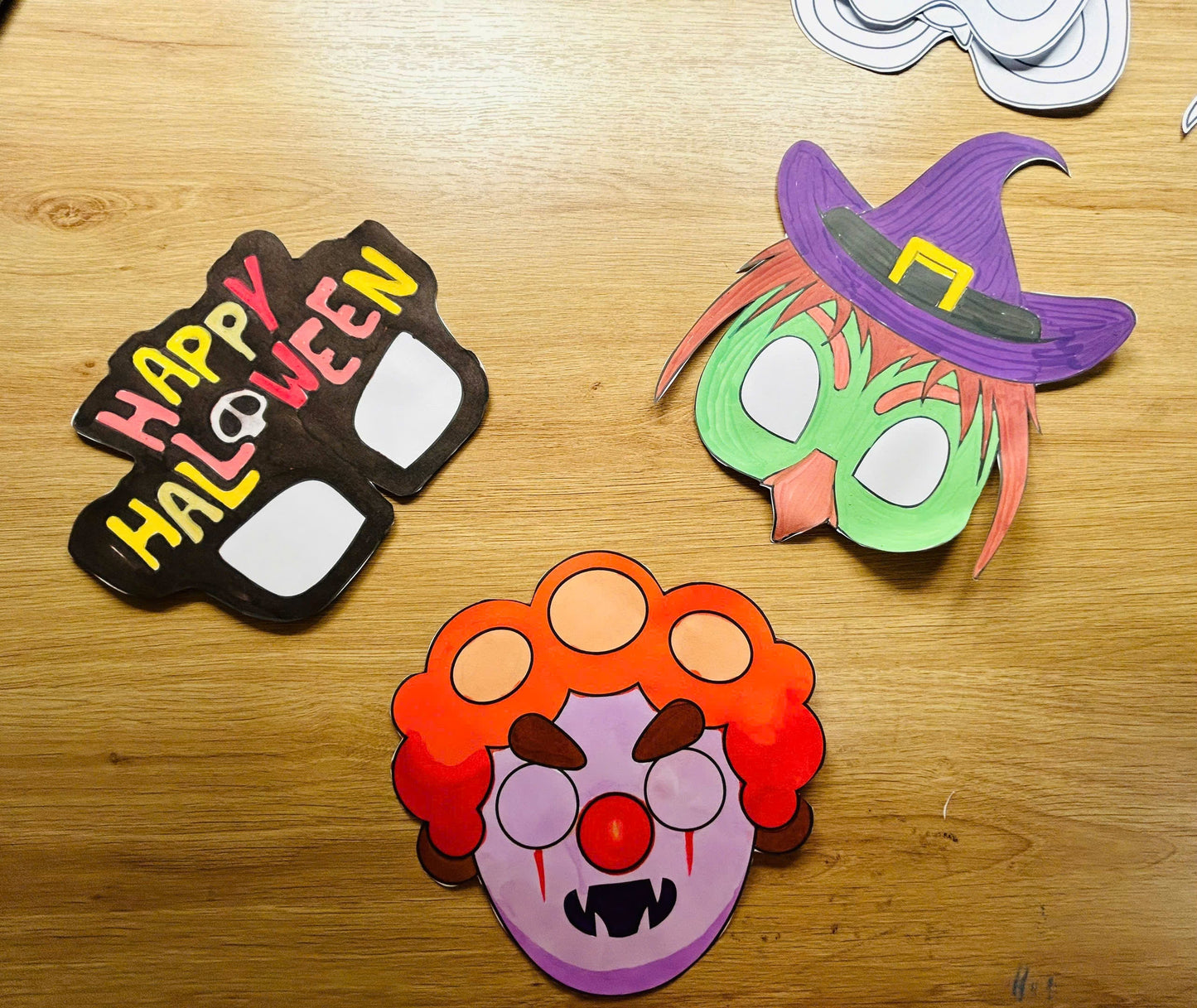 Halloween Masks - Printable File - Kids Activities